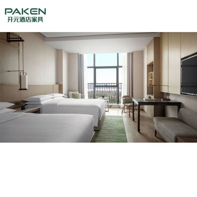 مجموعات غرف النوم الخشبية الصلبة Hotel Paken Melamine