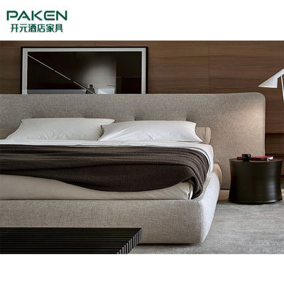 تصميم شعبي بأسلوب موجز لسرير تخصيص أثاث غرف النوم الحديثة