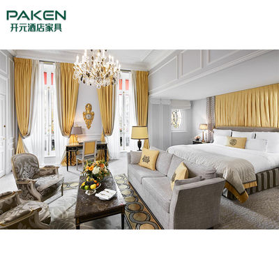مجموعات أثاث غرفة نوم فندق PAKEN التجارية مع مواد اختيارية