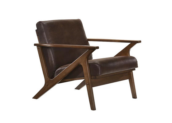 أثاث عتيق كرسي بذراعين مصنوع من المطاط الصلب لمنتصف القرن طراز حديث أريكة واحدة