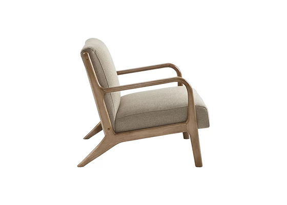 تصميم بسيط استرخاء أريكة واحدة أثاث فندق عتيق كرسي بذراعين خشبي