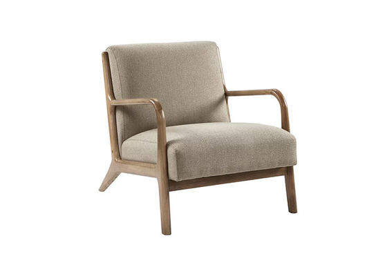 تصميم بسيط استرخاء أريكة واحدة أثاث فندق عتيق كرسي بذراعين خشبي