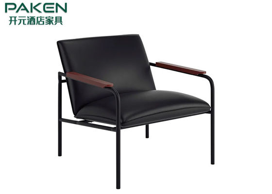 إطار حديدي للكرسي بذراعين مفرد مع وسادة خلفية سهلة الوضع بتصميم عتيق