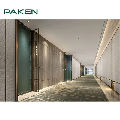 ألواح الجدران الداخلية للفندق ISO9001 عالية الكثافة أثاث ثابت Paken HQF-006