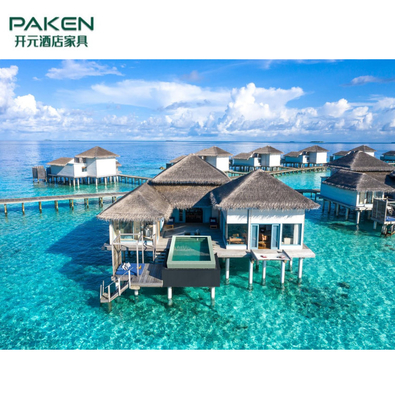 MDF Beach Villa Resorts مجموعات أثاث غرف النوم الفندقية حسب الطلب ISO14001 في جزر المالديف